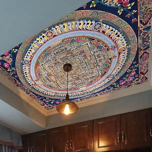 天花吊顶壁纸图片