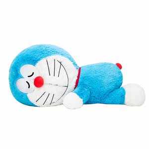 哆啦a梦 新品趴式毛绒公仔 趴姿 span class=h>长筒 /span> span