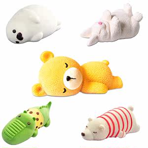 3d立体卡通趴趴熊慕斯蛋糕硅胶模具家用diy冰激凌模 睡熊 棒棒糖