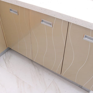 金属风橱柜门翻新贴 旧家具翻新贴纸烤漆柜子