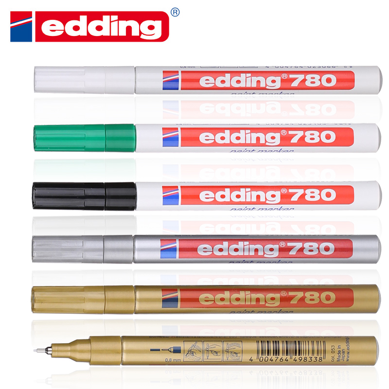 德国edding 威迪780油漆笔(0.8MM)防水 耐高温工业钢材 油漆笔