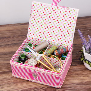 家用针线盒手工缝补针线包针线工具箱收纳盒迷你针线收纳包装盒