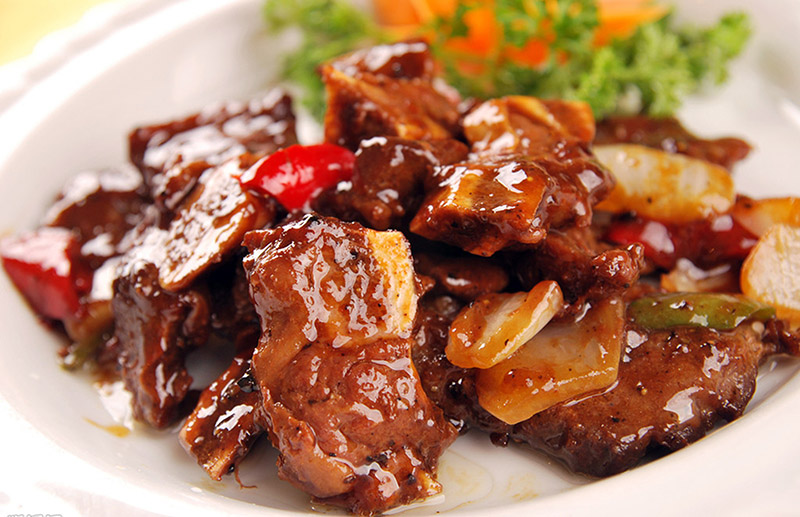 黑椒牛仔骨牛排牛小排酒店饭店特色优质半成品食材包邮350克一包