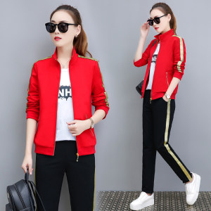 专柜品牌韩版秋季运动服休闲套装女装休闲卫衣