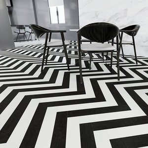 人字拼地板12mm强化复合北欧黑白简约家用店铺灰色 span class=h>木