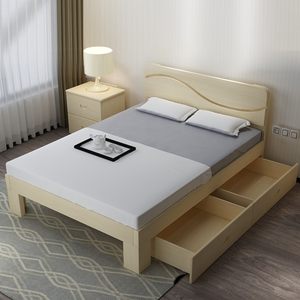 松木硬板床图片