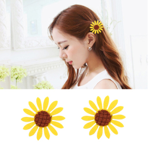 向日葵头饰图片