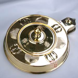 唐密真言宗教纯铜护摩炉 护摩坛 密宗法器尼泊尔手工黄铜精品摆件