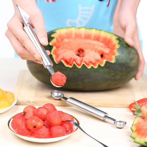 不锈钢水果挖心刀挖球器水果球挖勺子雕花刀挖果器西瓜吃瓜神器