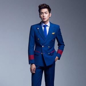 机长 span class=h>制服 /span>男西装 空少飞行军装航空学校学生西服