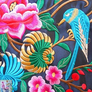 民族风机绣绣花图案绣片布贴圆形补子衣服补洞刺绣装饰辅料补丁贴