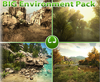 unity3d 游戏场景模型 大环境模型包 Big Environment Pack