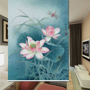 水墨画窗帘价格