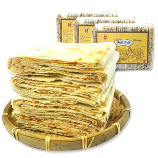 山东特产曲阜香酥煎饼手工杂粮夹心煎饼香辣花生饼粗粮400g*3包