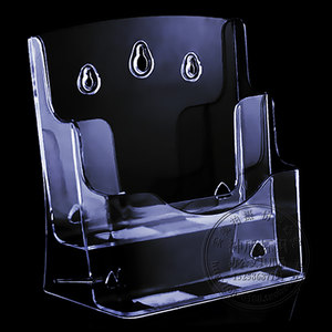 高档亚克力a4    展示架2层高度透明宣传文件夹a4双层报刊杂志架