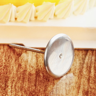 带刻度大号不锈钢裱花钉 奶油花钉花针花托 韩式奶油霜裱花钉工具