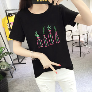 10元包邮夏季新款9.9包邮宽松女装短袖t恤女学