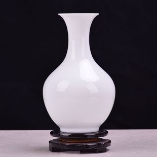 陶瓷器花瓶高白摆件纯白色家居家居装饰品尾货甩货推荐送礼满就送