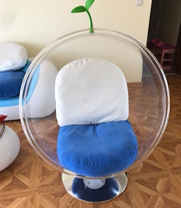 现代太空椅泡泡椅亚克力透明半球椅小户型休闲椅创意设计蛋形转椅