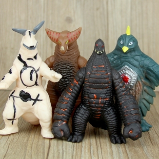 热卖银河火花迪迦奥特蛋雷德王哥莫拉奥特曼软胶怪兽可动人偶玩具