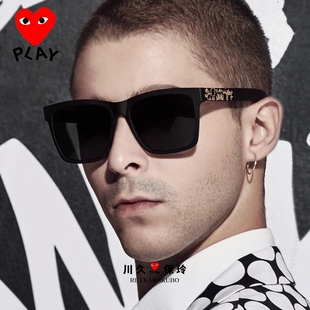 川久保玲方形大框墨镜近视偏光眼镜男士开车太阳镜潮人司机驾驶镜