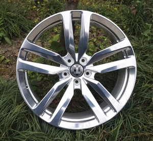 包邮 辉腾20寸原厂款抛光5双条幅锻造铝合金 span class=h>轮毂 /span