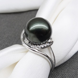 雅汀925纯银12mm南洋 span class=h>贝 /span>宝珠 span class=h>贝 