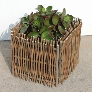 田园创意栅栏围栏篱笆装饰室内室外摆设木棍干树枝手工编织摆件