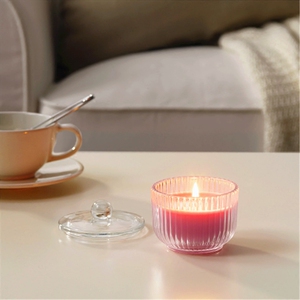 class=h>ikea /span>宜家布鲁姆多夫特牡丹百合紫罗兰香薰蜡烛玻璃杯 